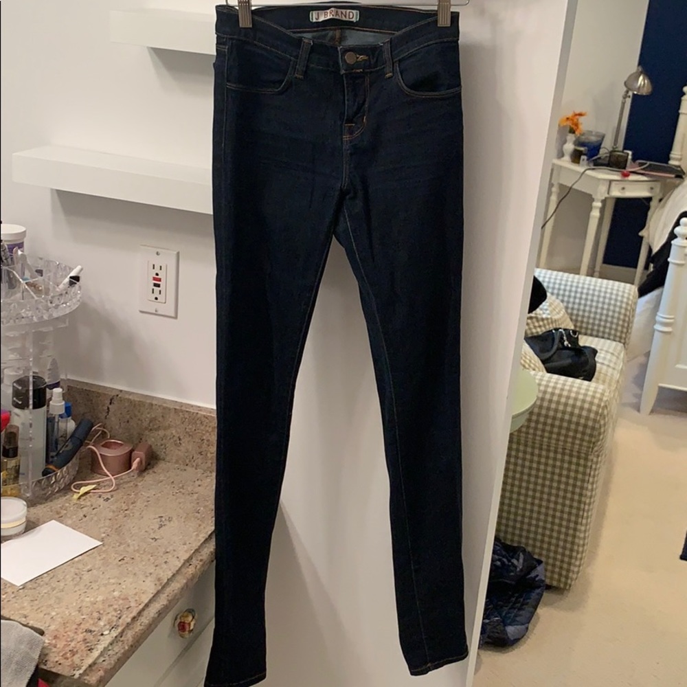 Blue denim classic skinny jeans